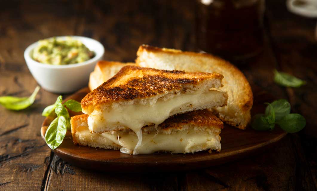 Pepper Jam Three Cheese Grilled Cheese