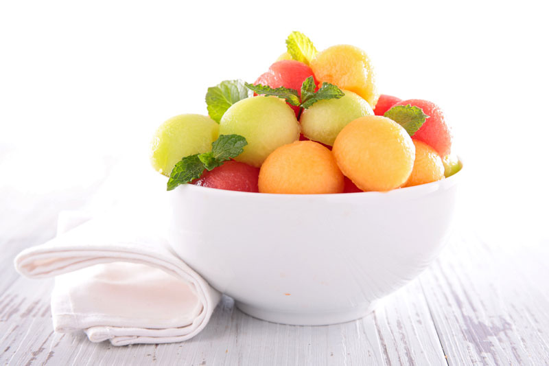 Melon with Ginger Syrup