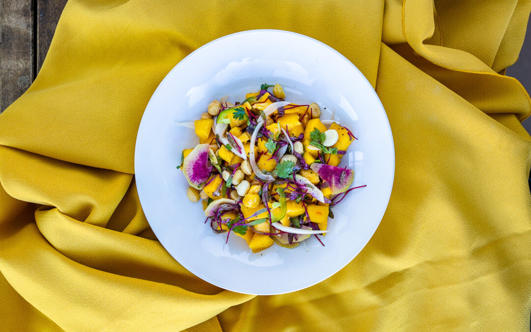 Mango Salad w/ Watermelon Daikon and Cilantro