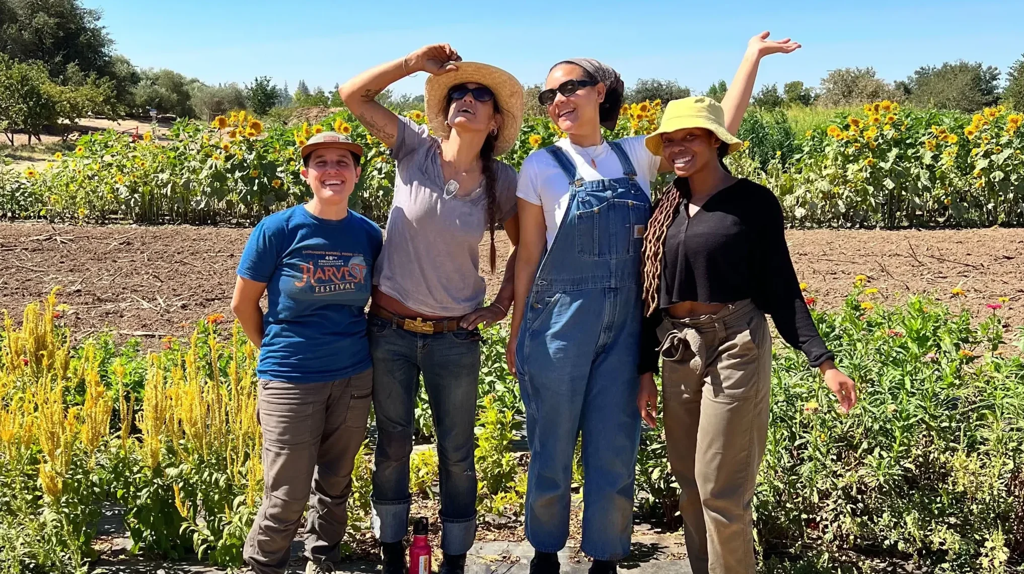 Co-op employees posing for a photo at Soil Born Farm