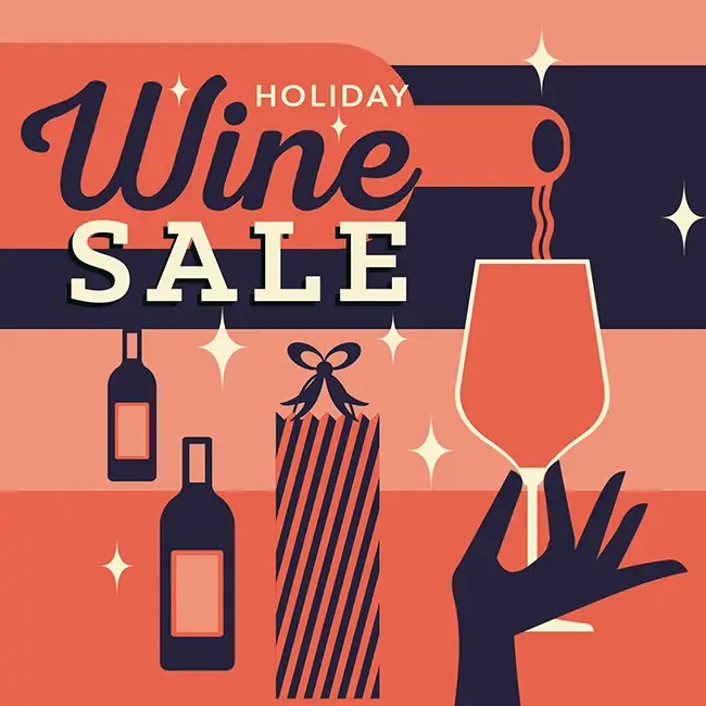 Holiday Wine Sale graphic