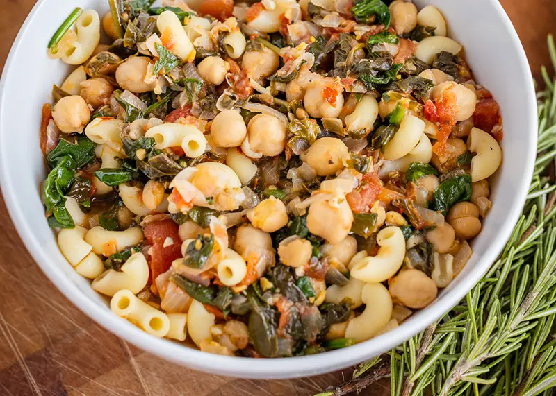 Italian Pasta and Chickpea Stew