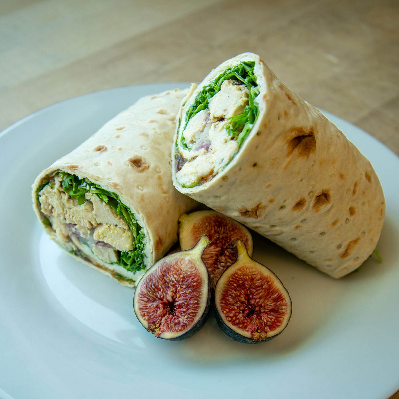 Fig and Goat Cheese Lavash Wrap